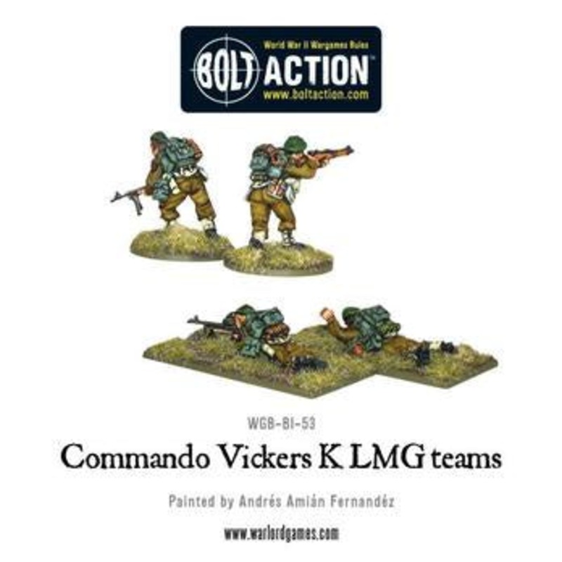 Warlord - Bolt Action  Commando Vickers K LMG Teams