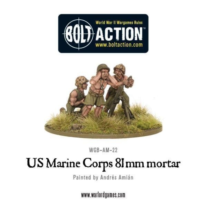 Warlord - Bolt Action  USMC 81mm Mortar