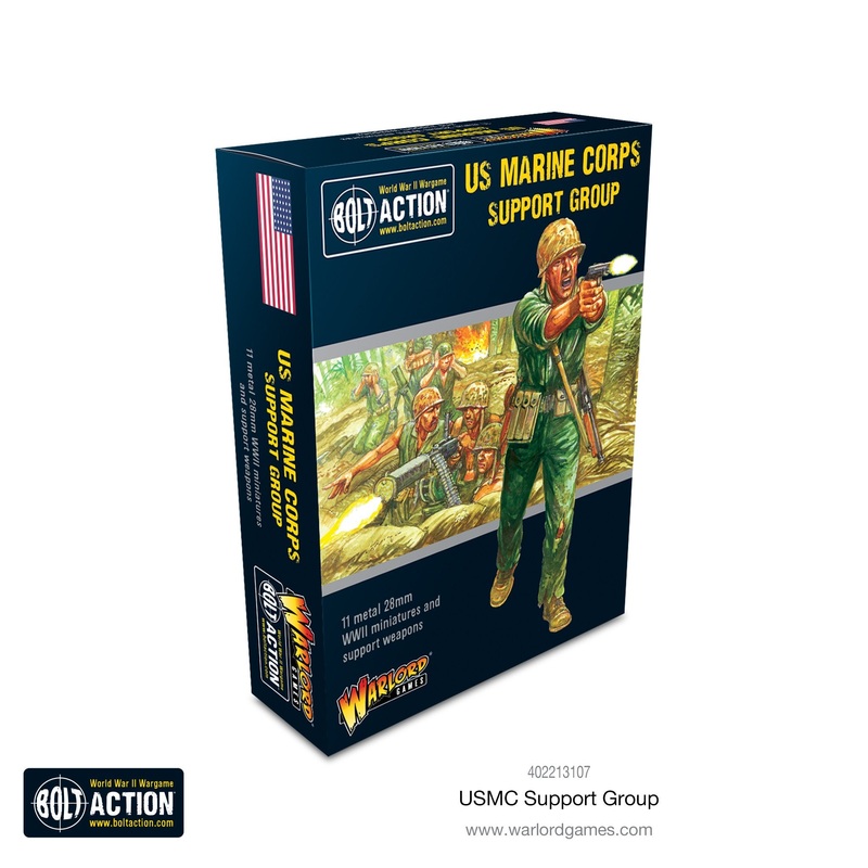 Warlord - Bolt Action  USMC Support Group