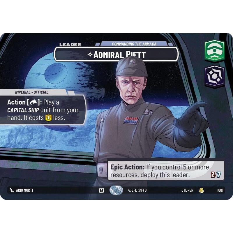 SWU - Admiral Piett - Commanding the Armada  (1001) (Showcase)  (Foil)