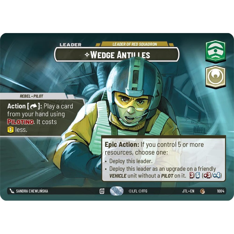 SWU - Wedge Antilles - Leader of Red Squadron  (1004) (Showcase) (Foil)