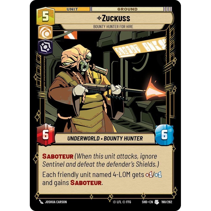SWU - Zuckuss - Bounty Hunter for Hire (190/262)