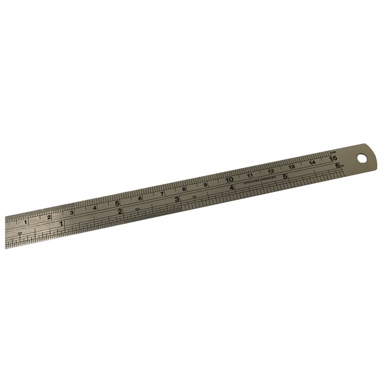 EXPO - 6 Inch Stainless Steel Engraved Ruler
