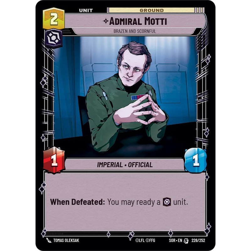SWU - Admiral Motti - Brazen and Scornful (226/252)