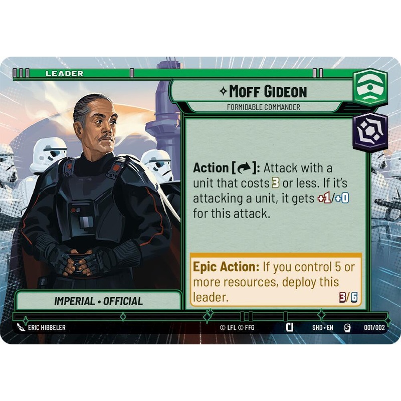 SWU - Moff Gideon - Formidable Commander (Hyperspace Foil) (001/002)
