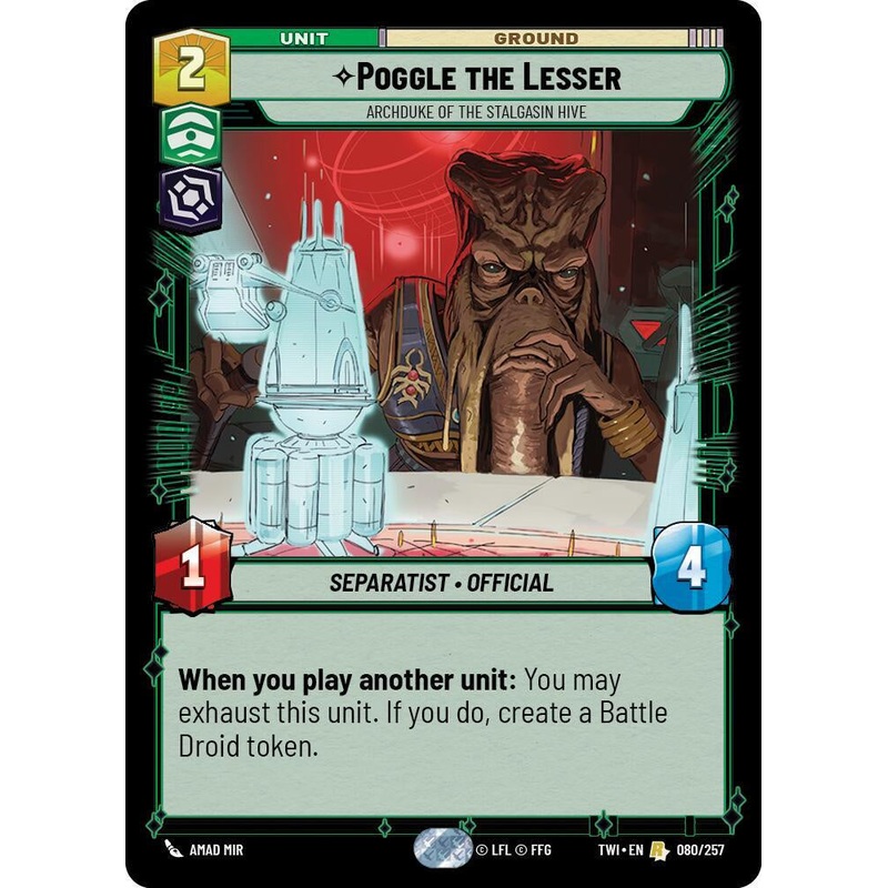 SWU - Poggle the Lesser - Archduke of the Stalgasin Hive (080/257)