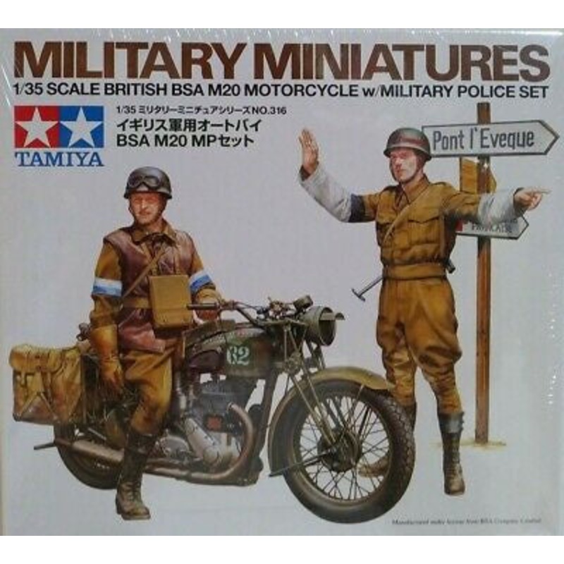 Tamiya - 1/35 BSA M20 Motorcycle w/Military Police