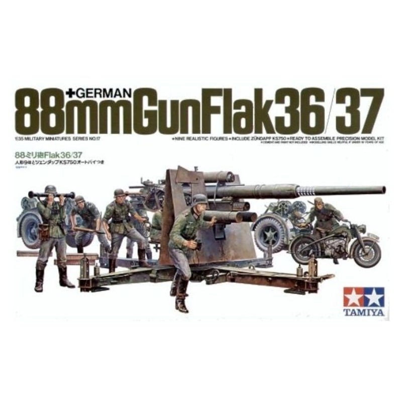 Tamiya - 1/35 German 88mm Gun Flak 36/37