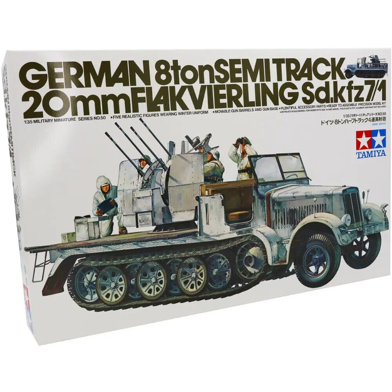 Tamiya - 1/35 German 8ton Semitrack 20mm Flakvierling Sd.Kfz. 7/1