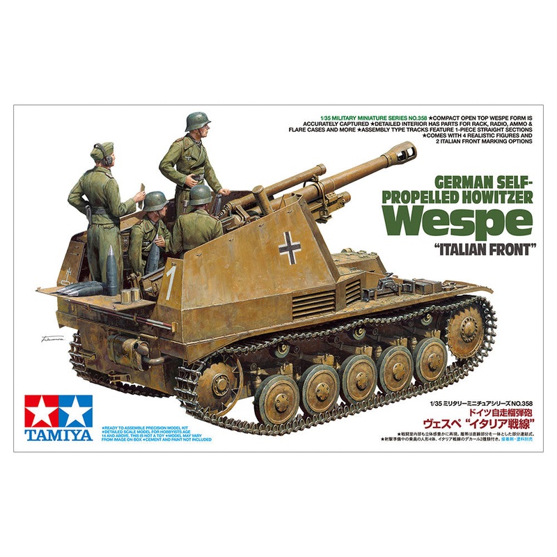 Tamiya - 1/35 German Self-Propelled Howitzer Wespe (Italian Front)