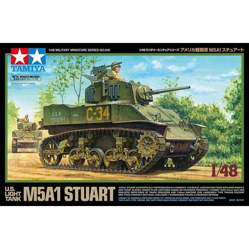 Tamiya - 1/48 M5A1 Stuart