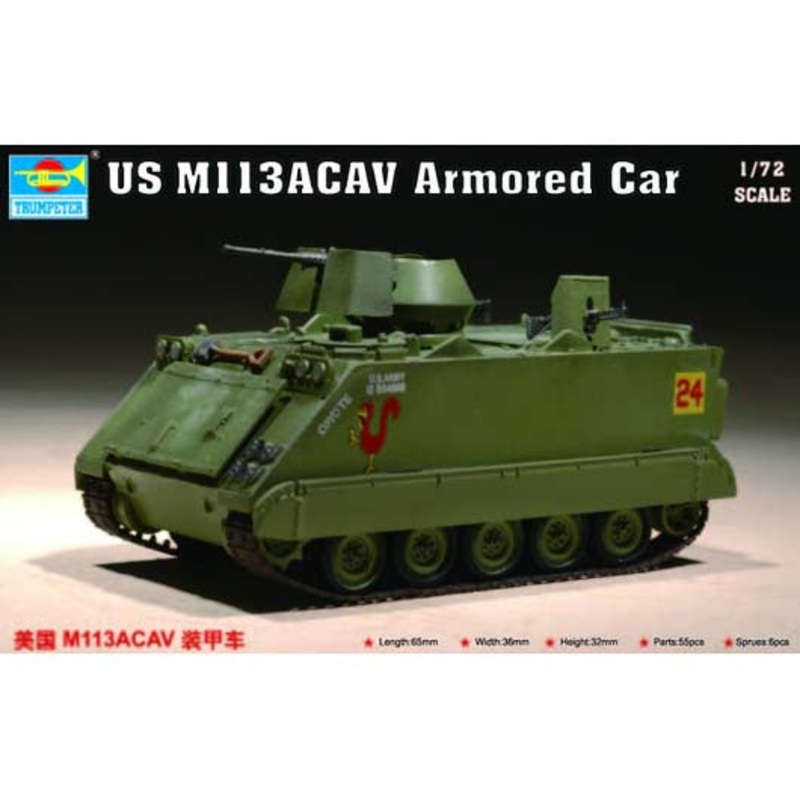 Trumpeter - 1/72 US M113ACAV Armoured Vehicle