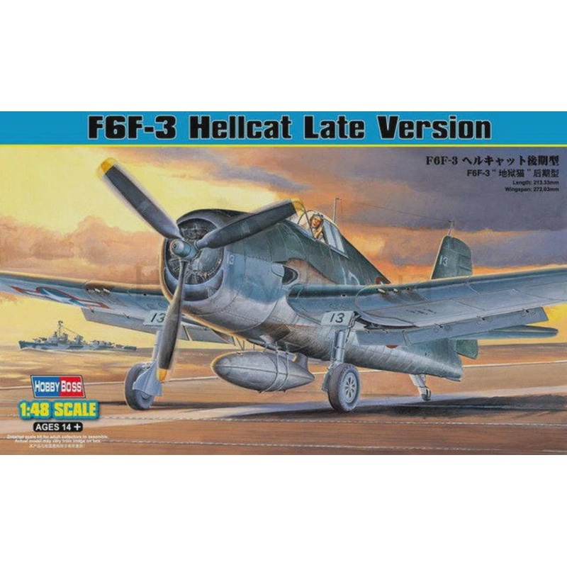 Hobby Boss - 1/48 F6F-3 Hellcat - Late Version (80359)
