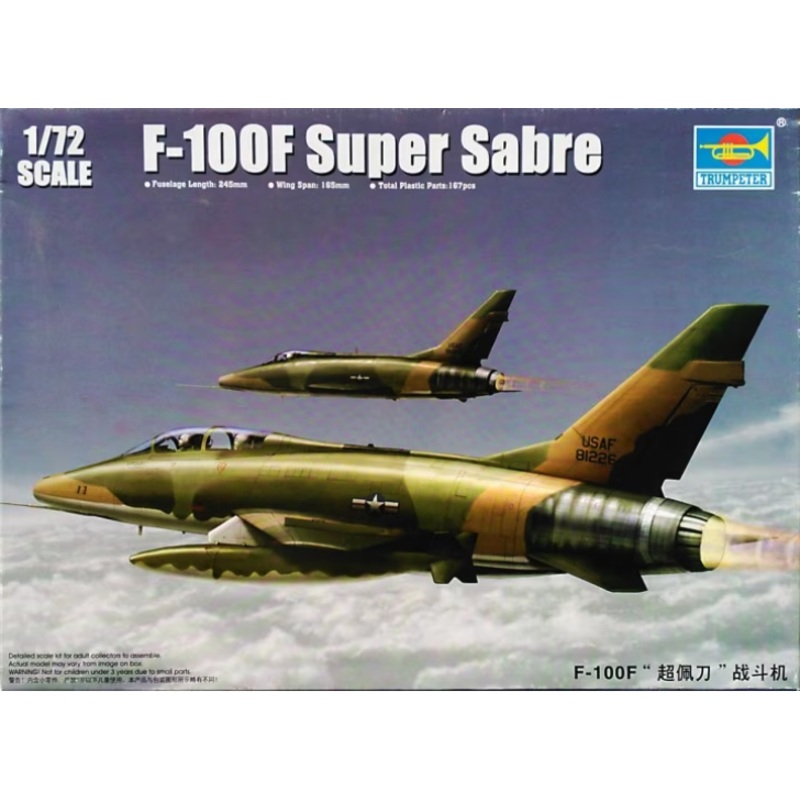 Trumpeter - 1/72 F-100F Super Sabre