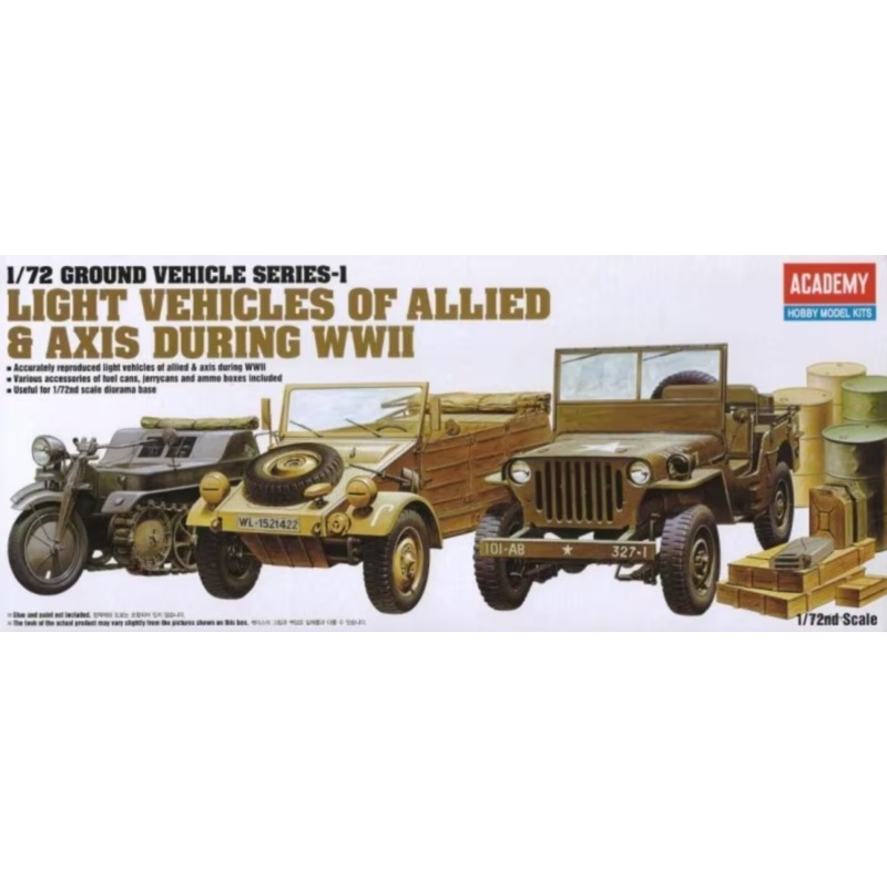 Academy - 1/72 WWII Ground Vehicle Set