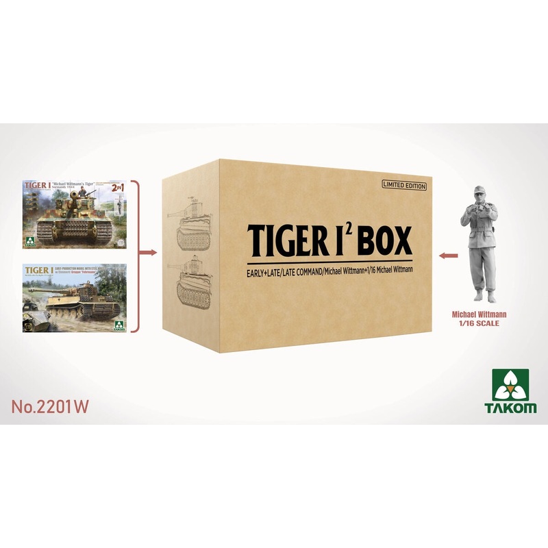 Takom - 1/35 Double Tiger Box (Early + Late/ Late Command/ + 1/16 Michael Wittmann)