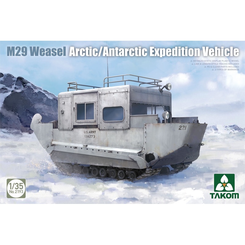 Takom - 1/35 M29 Weasel Arctic/Antarctic Expedition Vehicle