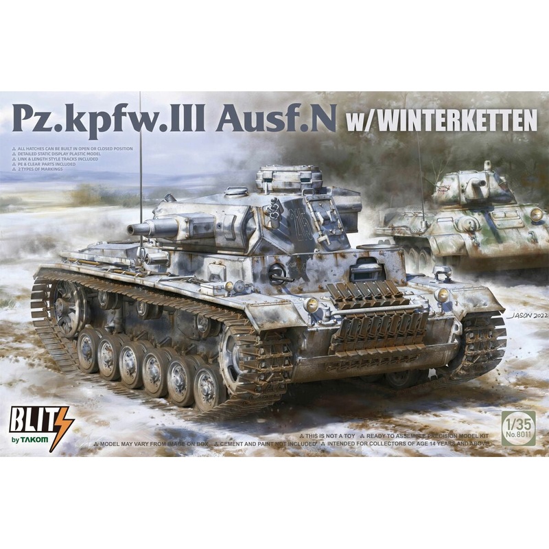 Takom - 1/35 Pz.Kpfw.III Ausf.N w/ Winterketten