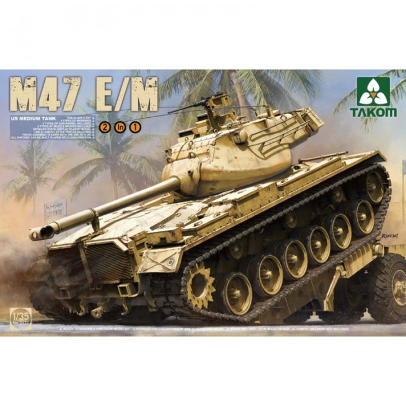 Takom - 1/35 US Medium Tank M47 E/M (2 in 1)