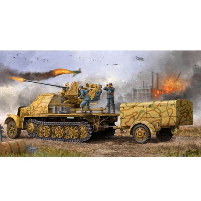 Trumpeter - 1/35 German 3.7cm Flak 37 Auf Selbstfahrlafette (Late)
