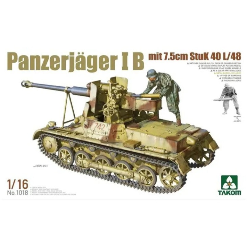 Takom - 1/16 Panzerjager I B mit 7.5cm StuK 40 L48