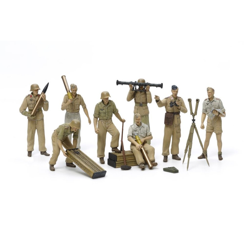 Tamiya - 1/35 German Africa Corps Luftwaffe Artillery Crew