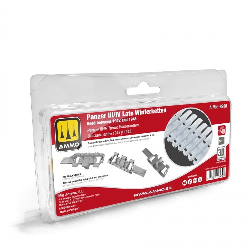 AMMO - 1/48 Panzer III/IV Late Winterketten. Used between 1942 and 1945