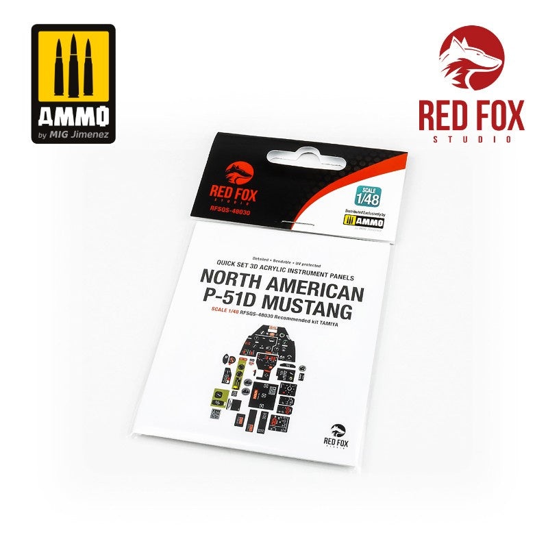 Red Fox Studio 48030 - 1/48 P-51D Mustang (for Tamiya kit)