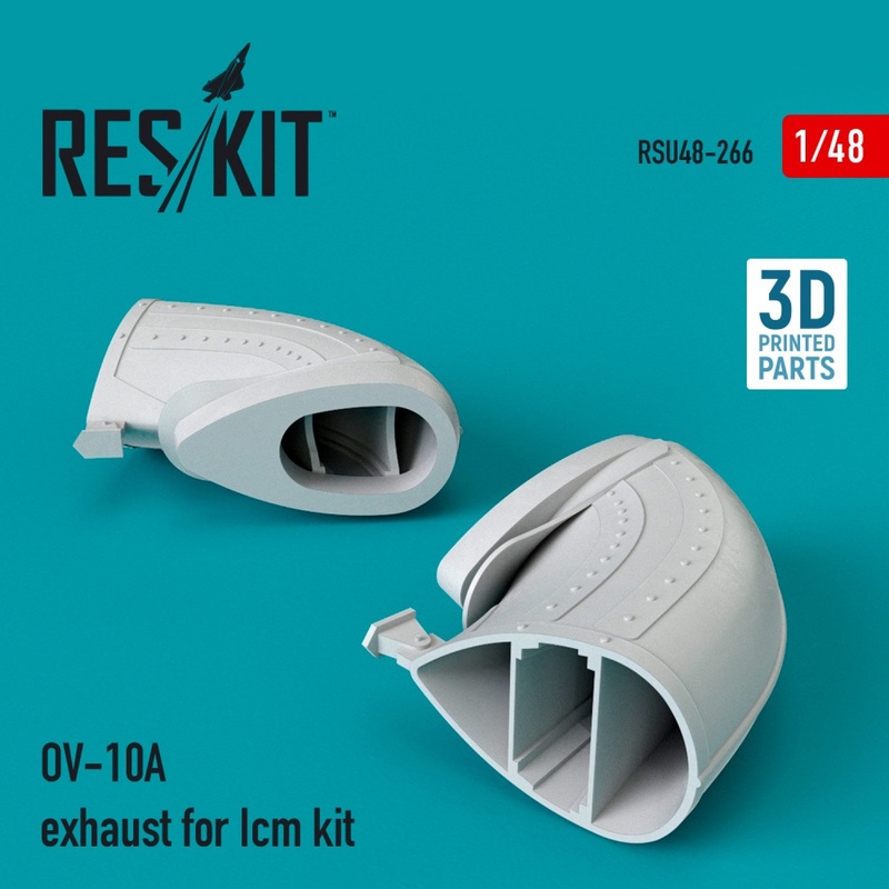 Reskit - 1/48 OV-10A Exhaust for Icm Kit (3D Printing) (RSU48-0266)