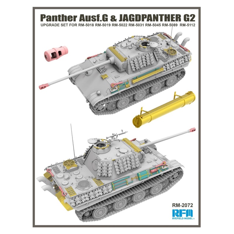 RFM - 1/35 Panther Ausf.G - Jagdphanter G2 Upgrade Set (RFM5018/RFM5019/RFM5045/RFM5112