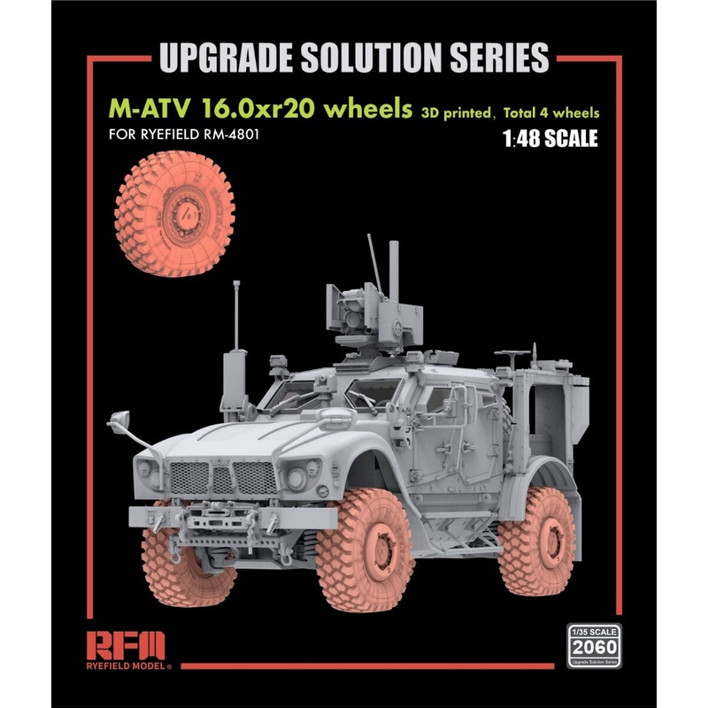RFM - 1/48 M-ATV 16.0xr20 wheels  (3D printed, Total 4 wheels)