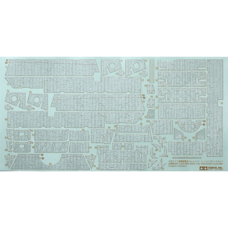 Tamiya - 1/35 Elefant Zimmerit Sheet