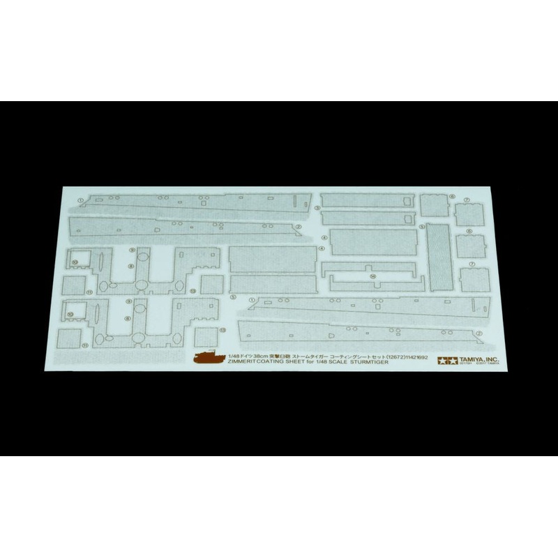Tamiya - 1/48 Sturmtiger Zimmerit Sheet