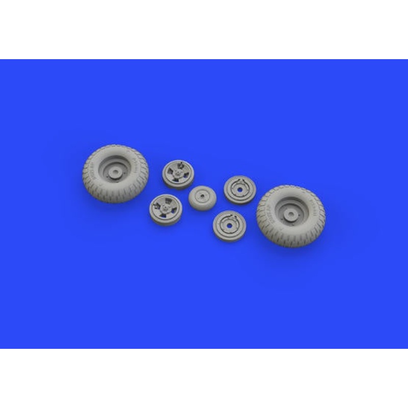 Eduard - 1/32 Spitfire Mk.IX  Wheels 4spoke w/pattern Brassin set (for Tamiya) 632130