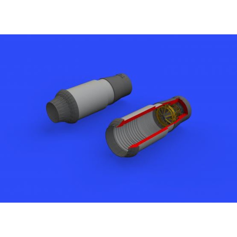 Eduard - 1/48 F-14A Exhaust Nozzles  Brassin set (for Tamiya) 648311