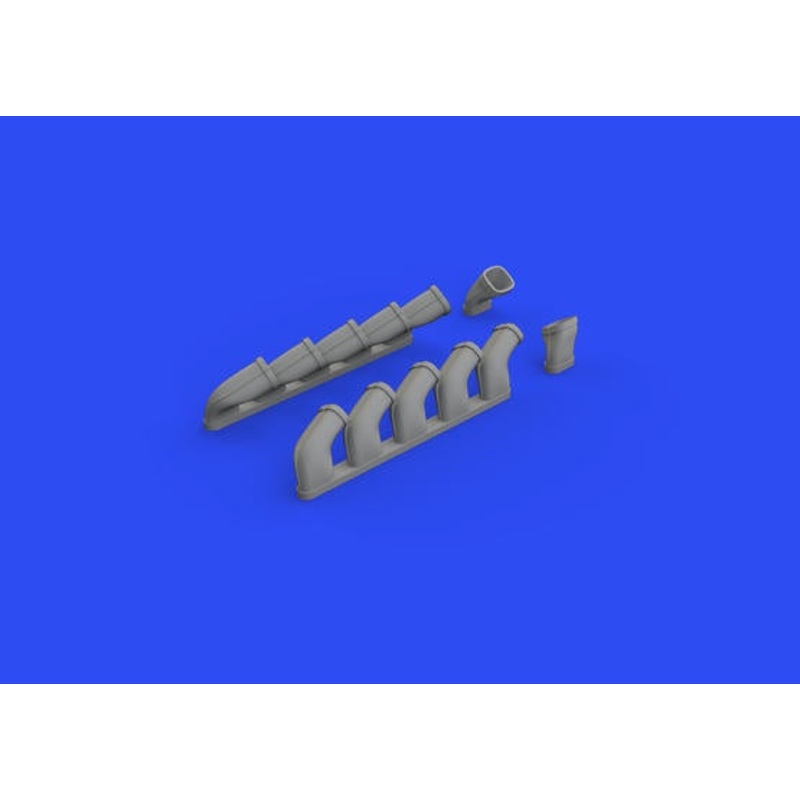 Eduard - 1/48 Il-2 Exhaust Stacks  Brassin set (for Zvezda) 648618