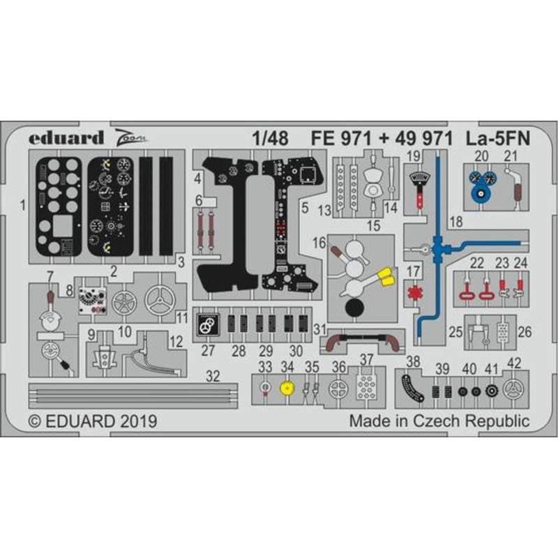 Eduard - 1/48 La-5FN (Color Photo-etched)(for Zvezda) 49971