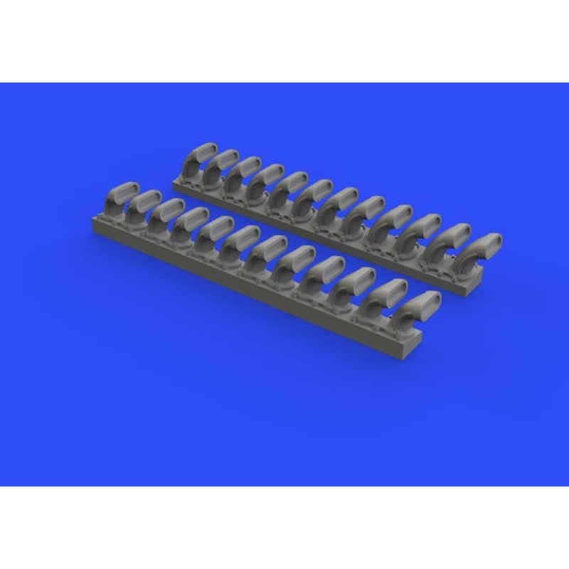 Eduard - 1/48 P-400 Exhaust Stacks  Brassin set (for Eduard) 648508