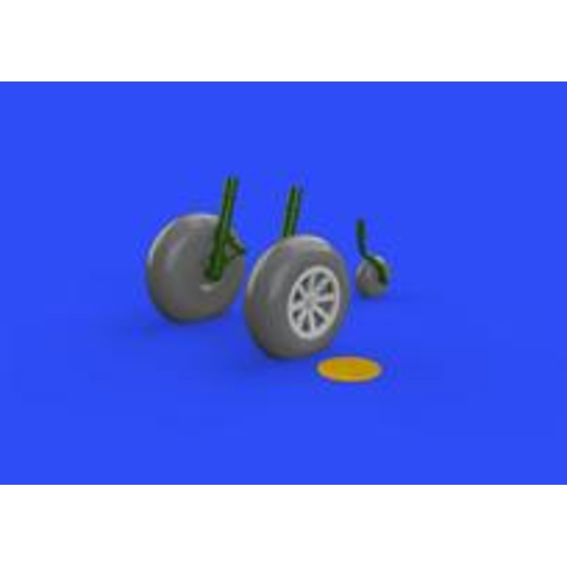 Eduard - 1/48 P-40B Wheels  Brassin set (for Airfix) 648270