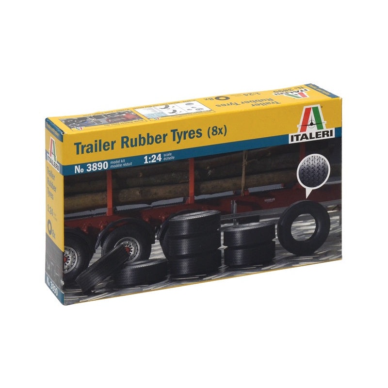 Italeri - 1/24 Trailer Rubber Tyres (8)