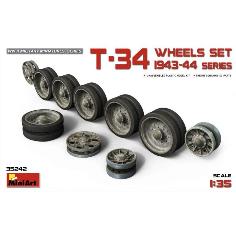 Miniart - 1/35 T-34 Wheels 1943-44
