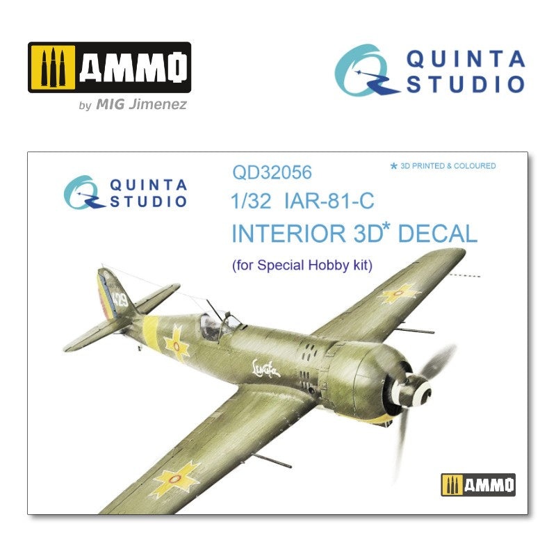 Quinta Studio QD32056 - 1/32 IAR - 81C  3D-coloured Interior  for Special Hobby)
