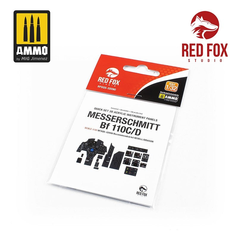Red Fox Studio 32090 - 1/32 Messerschmitt Bf110 C/D (for Revell / Dragon kit)