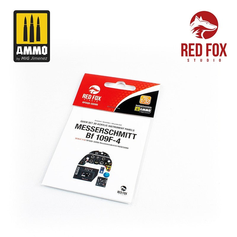 Red Fox Studio 32095 - 1/32 Messerschmitt Bf 109F-4 (for Hassegawa kit)