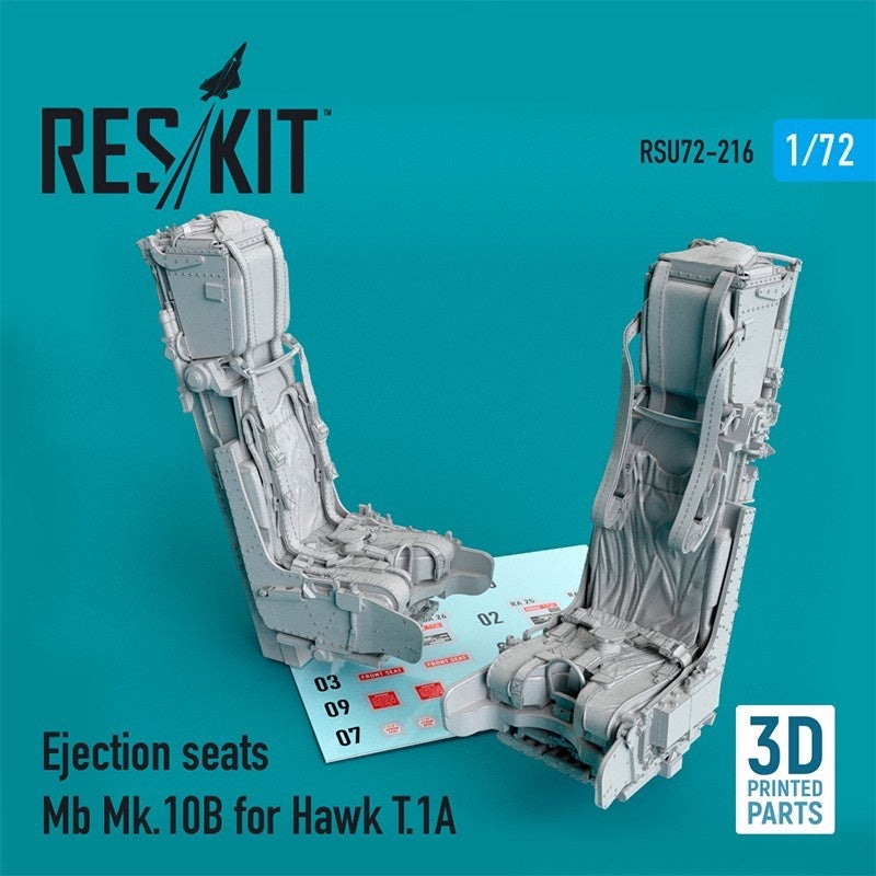 Reskit - 1/72 Ejection Seats Mb Mk.10B for Hawk T.1A (3D Printing) (RSU72-0216)