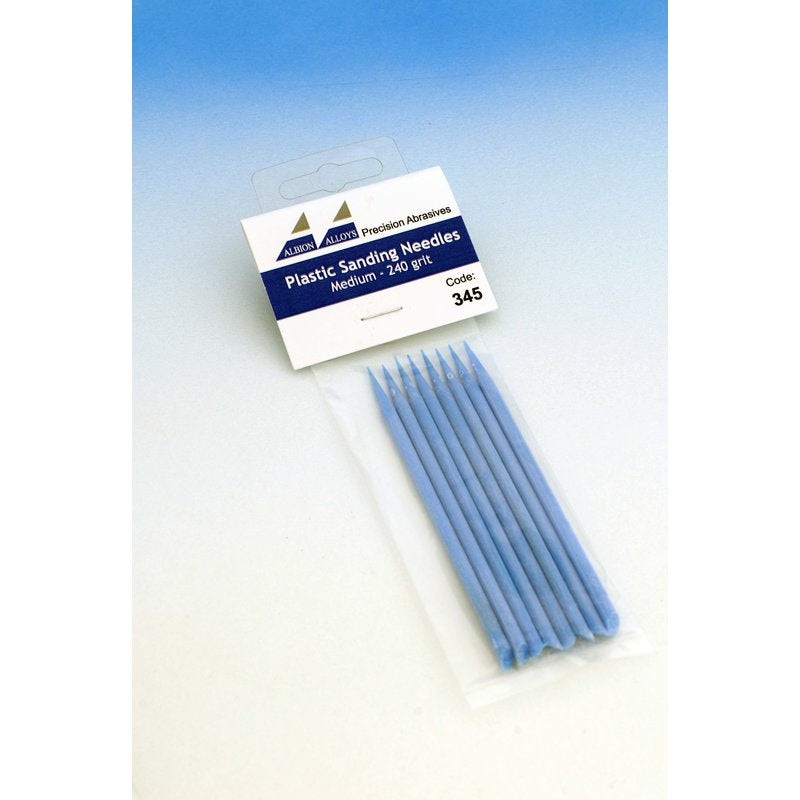 Albion Alloys - 345 Sanding Needles Medium 240 Grit (8)