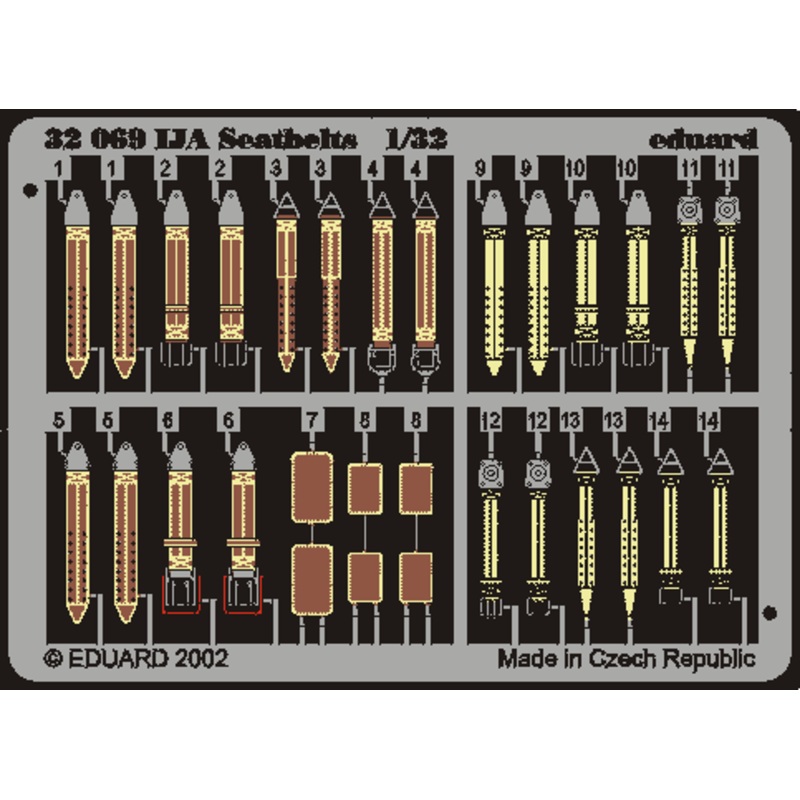 Eduard - 1/32 Seatbelts IJA (Color photo-etched) 32504
