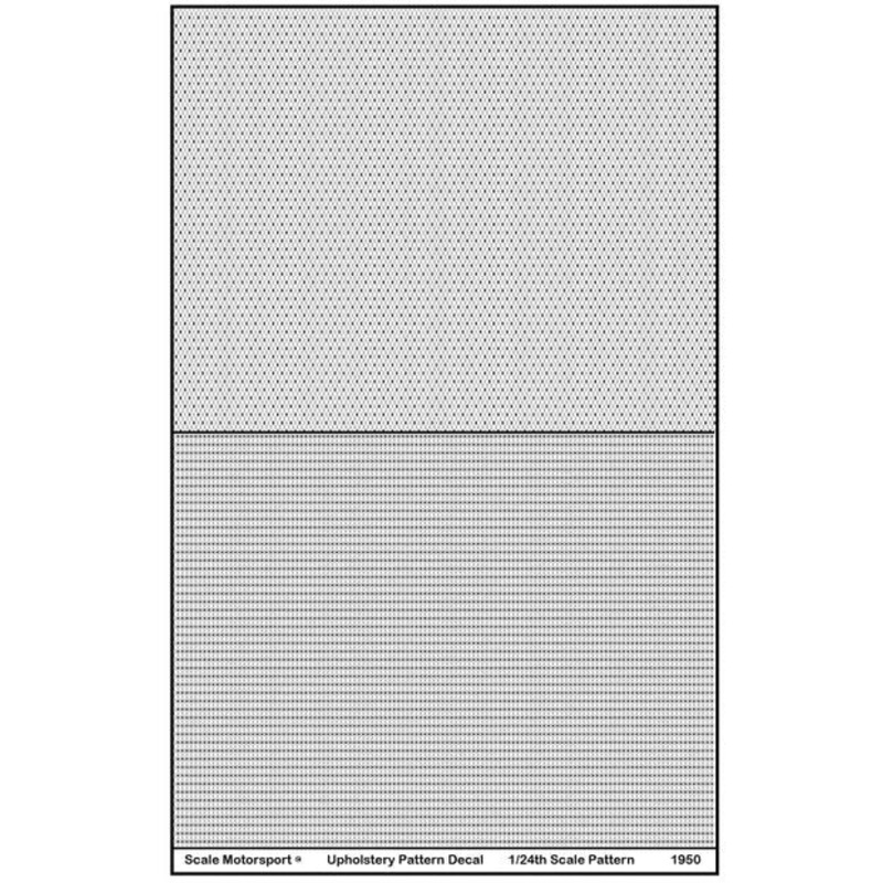 Scale Motorsport - Upholstery Pattern Decals Small - 1/24 Diamond Lace (1950)