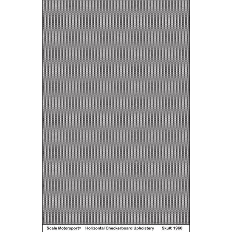 Scale Motorsport - Upholstery Pattern Decals Small - 1/24 Horizontal Checkerboard (1960)