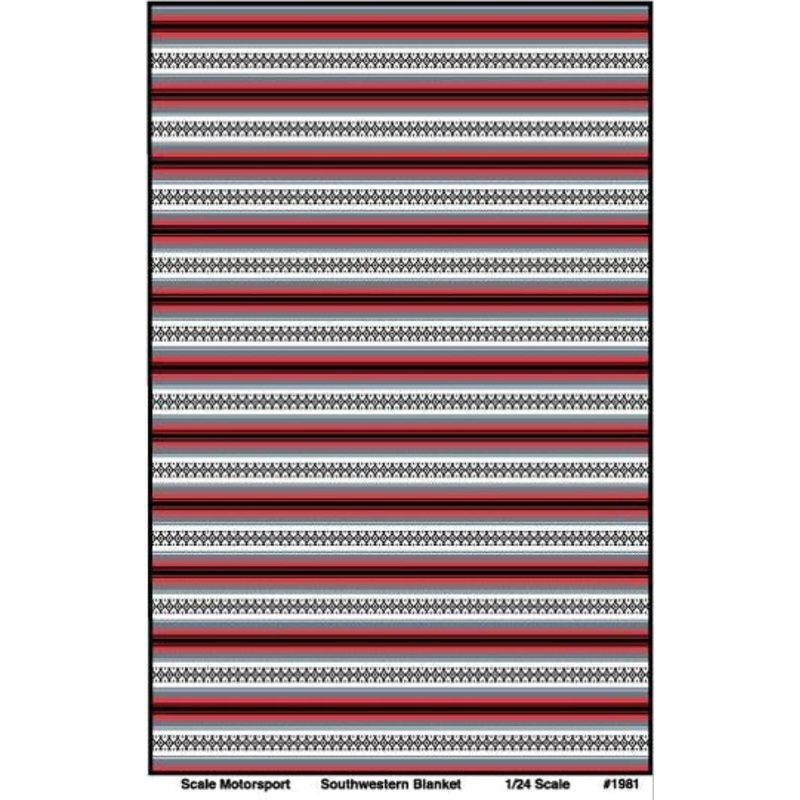 Scale Motorsport - Upholstery Pattern Decals Small - 1/24 South Western Blanket Series #2 (1981)
